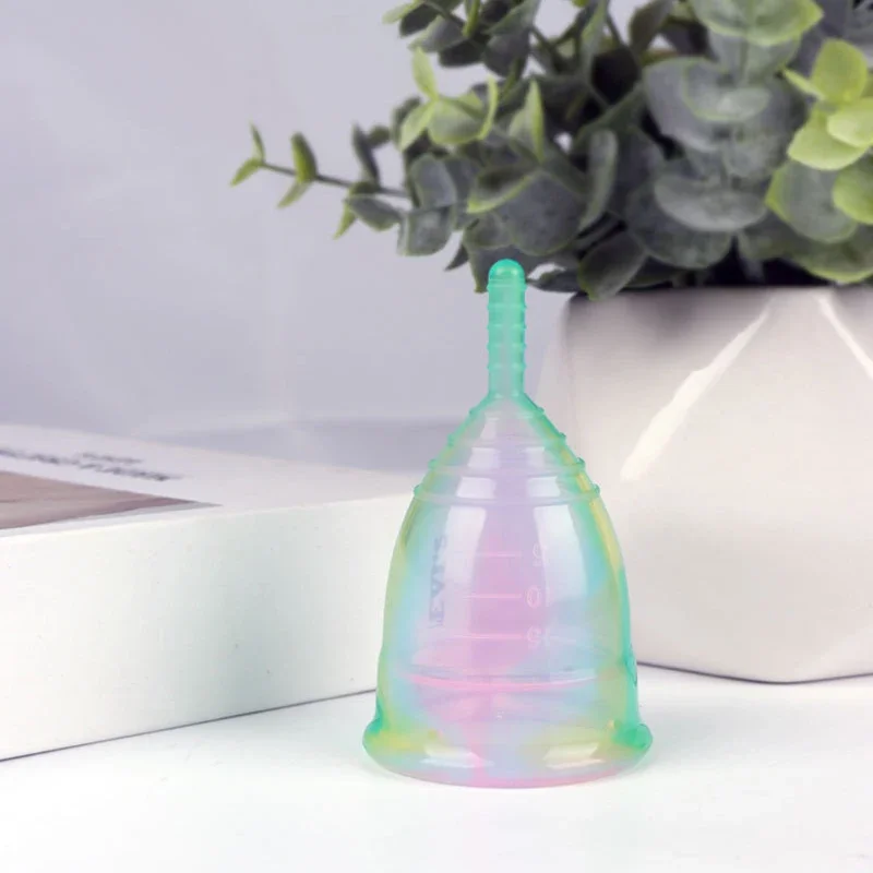 Woman Menstrual Medical Silicon Cup Reusable Lady Period Cup for Feminine Hygiene Mental Collector Hypoallergenic Certified