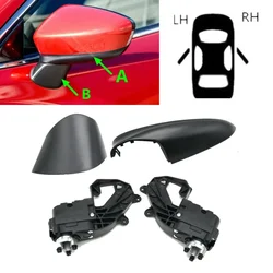 Car Rearview Mirror Lower Cover Folding Motor Housing Shell Cap For Mazda 6 Atenza 2014 2015 2016 2017 Not For US Version