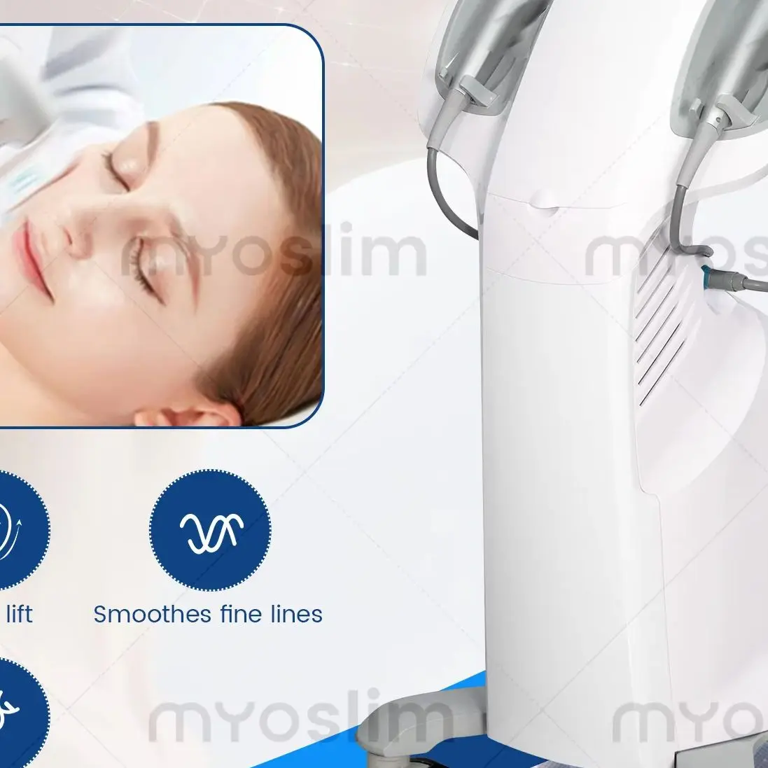 Vertical 7D Ultrasound Lifting Device Eye Anti Aging Chin Tightening Fat Reduction Non Invasive Professional Beauty Salons