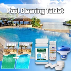 100g/3.5oz Swimming Pool Effervescent Tablets Multifunctional Cleaning Tablets Swimming Pool Sanitizer Pool Care Accessory