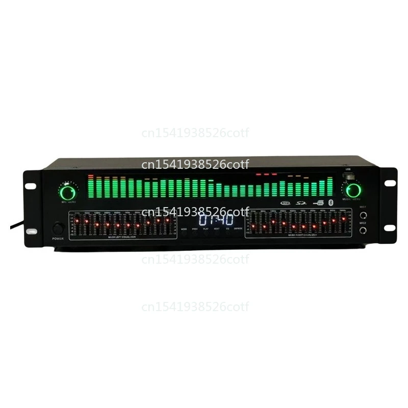 

Professional 31-Band High-End Equalizer Effects 2-in-1 Bluetooth Optical Coaxial Karaoke Anti-Feedback Audiophile Preamp