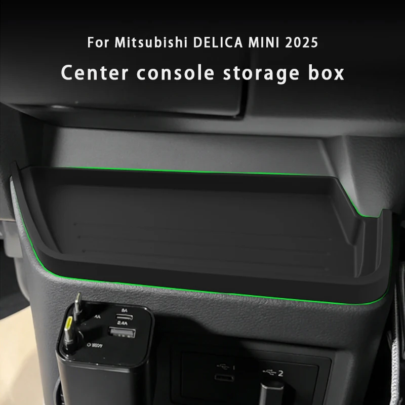 

For Mitsubishi Delica Mini 2025 Central Console Storage Box Pad SiliconeTray Organizer Mat Car Interior Accessories