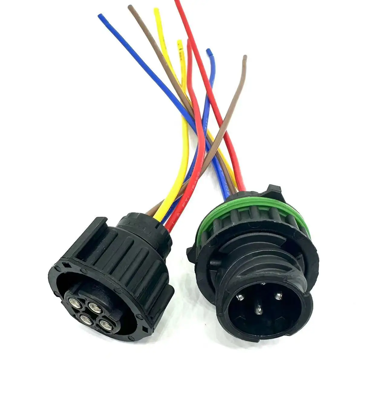 Conector impermeable automotriz tipo TE, 1-967402-1, 4 agujeros, enchufe de acoplamiento DIN circular 1-967325-1