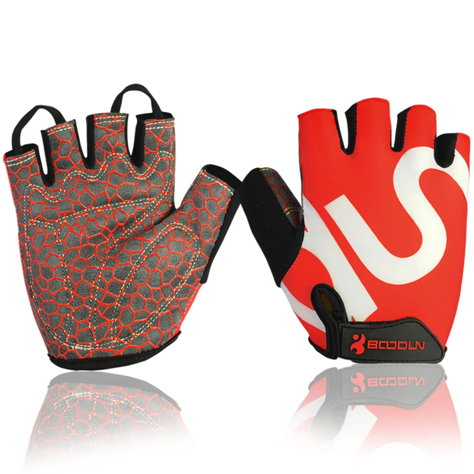 Guantes de Ciclismo de medio dedo para hombre y mujer, manoplas deportivas transpirables para gimnasio, bicicleta de montaña y carretera, 1 par