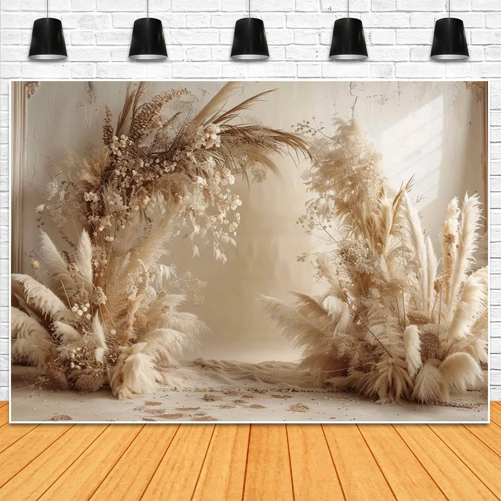 خلفية تصوير على الطراز البوهيمي من Mocsicka ، عشب السهوب ، جدار عتيق ، خلفيات صور نسائية للأمومة ، مستلزمات تصوير لحديثي الولادة