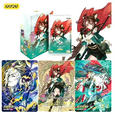 KAYOU Genuine Three Kingdoms Card One Battle Card Awakening To The Sky Table Pre-built Cards Anime Collectible Cards Toy Gifts
