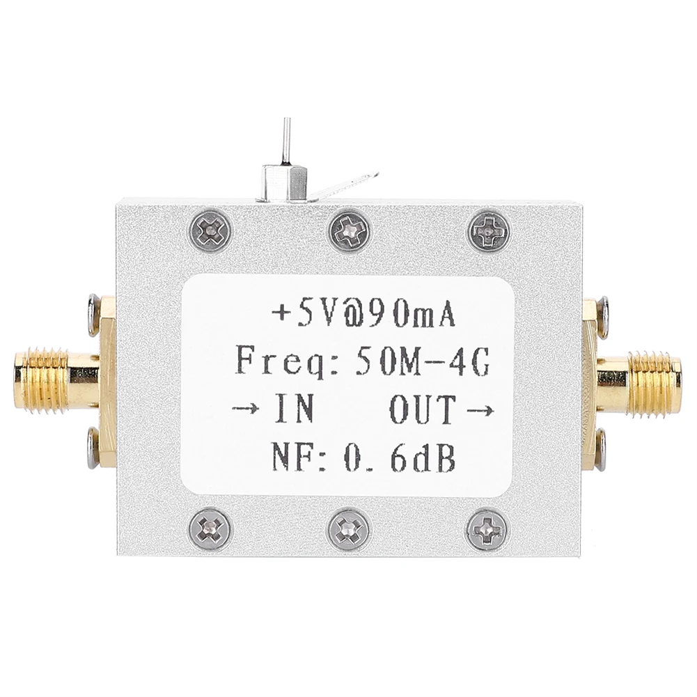 

Low Noise Amplifier LNA 50M-4GHz NF=0.6dB RF FM HF VHF / UHF Ham Radio -110dBm Ham Radio Module Radio Amplifier RF Amplifier