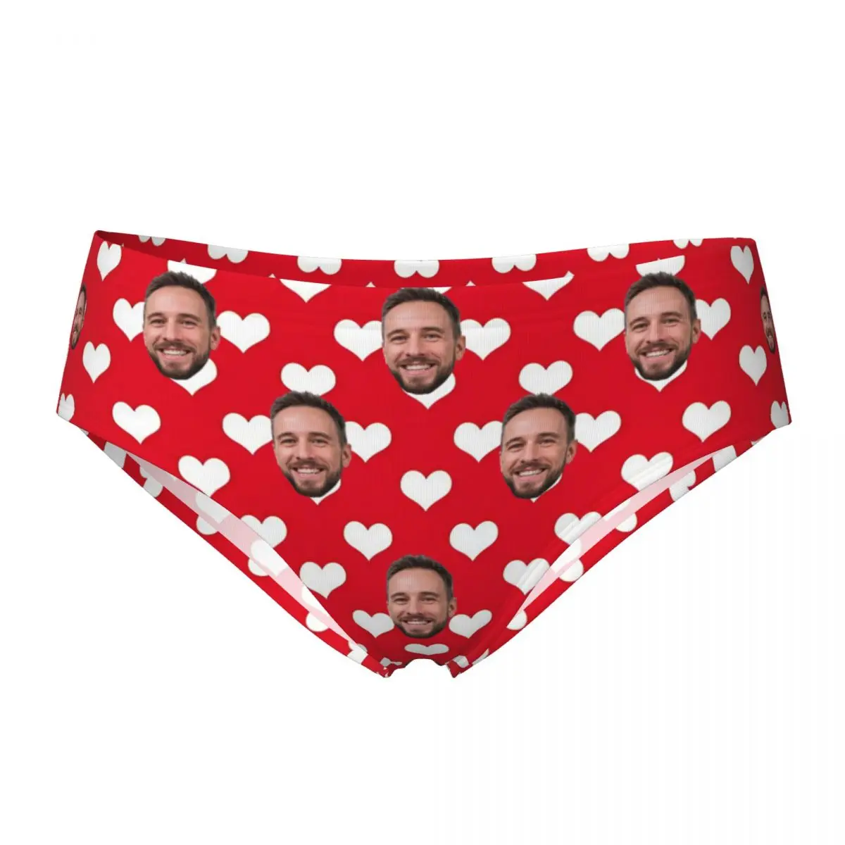Women Personalized Custom Face Photo Briefs Panties Breathable Underwear Valentine's Day Couples Gifts Female Novelty Underpants