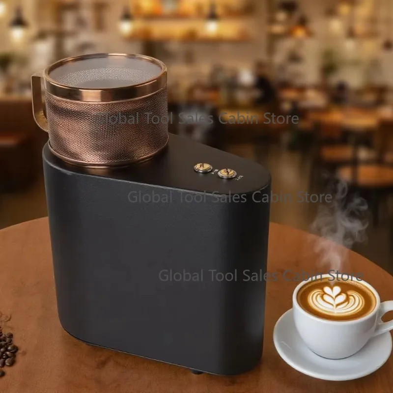 Mini Coffee Roaster Machine 100g 200g Hot Air Fully Automatic Sample Coffee Beans Roasting Device