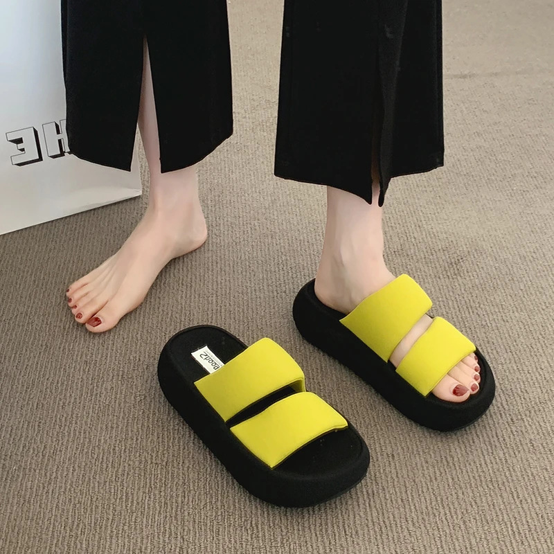 Women Flats Platform Slippers Casual Sandals Summer Shoes Woman 2025 Fashion Sport Beach Shoes Comfort Flip Flops New Slides