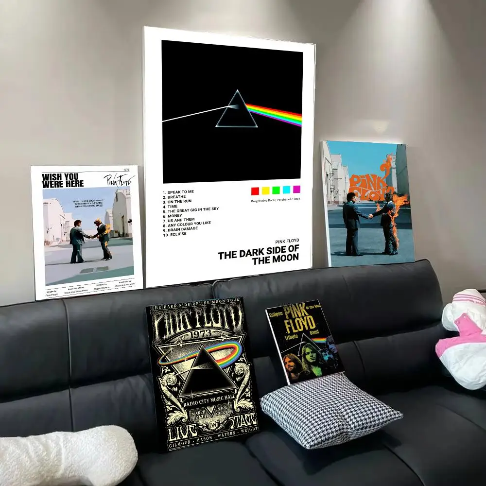 Band P-Pink F-Floyd Poster Wall Art Poster Print Decorative Artwork for Bedroom Living Room Office Home Decoration