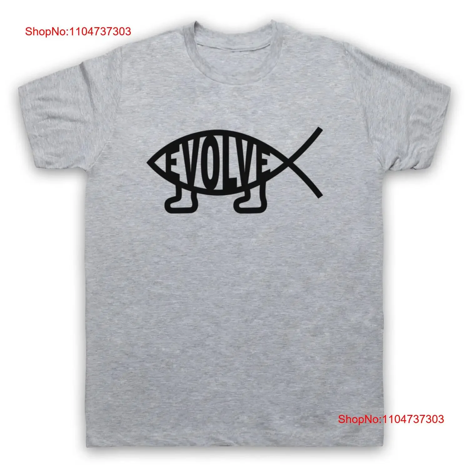 EVOLVE EVOLUTION ATHEIST SYMBOLE DARWIN THEORY RELIGION HOMMES FEMMES T-SHIRT vintage Délavé vêtements de créateurs streetwear graphique