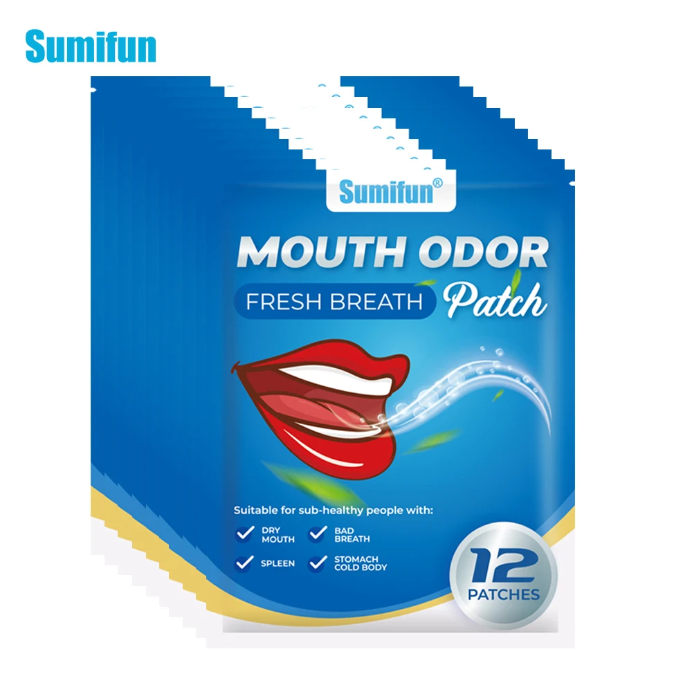 

60/120Pcs Sumifun Mouth Odor Patch Fresh Breath Treat Halitosis Bad Breath Freshener Oral Refreshing Cleaning Navel Plaster