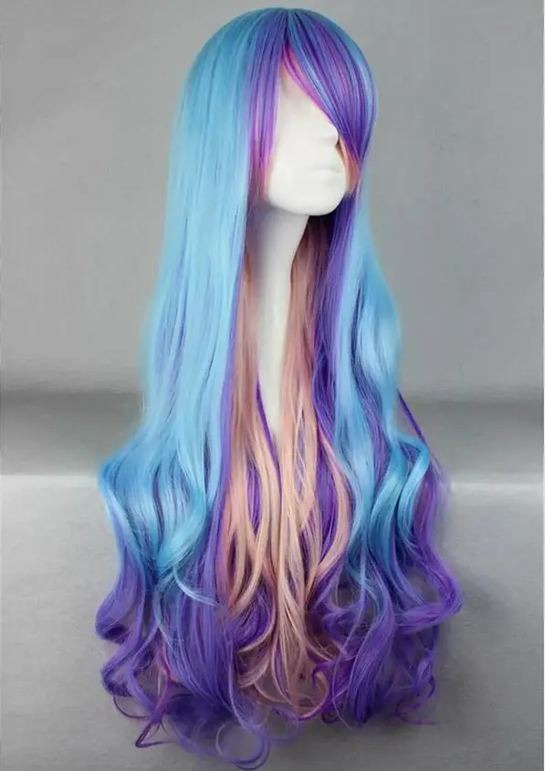 Long Cosplay Wig Party Wigs Full Synthetic Hair 80cm/31.5