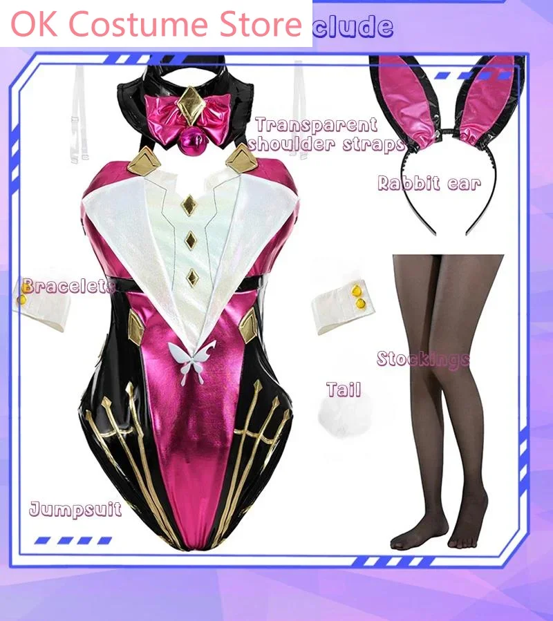 Game Honkai Star Rail Kafka Cosplay Costumes Women Jumpsuit Bunny Girl Unifrom Halloween Party Role Play Outfit