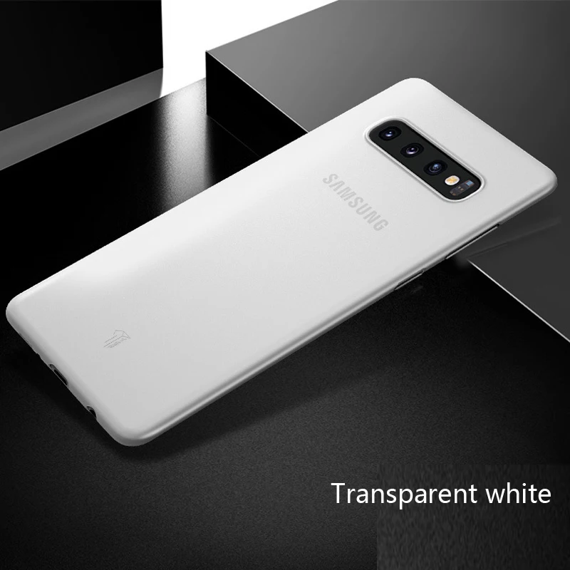 0.3mm Fundas Case for Samsung Galaxy S10E S10 E S10 Plus S8 S9 Plus Note 8 Note 10 Plus Frosted plastic hard back Cover Case