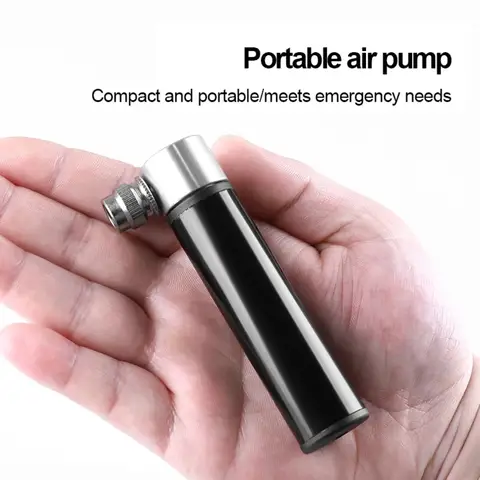 Portable Mini Bicycle Hand Air Pump,Universal Handheld Pump Compatible with Schrader and Presta Valves for Road Bike MTB Cycling