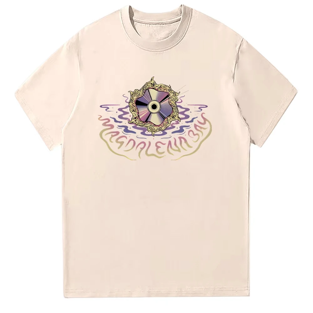 Magdalena Bay Ripple Disk تي شيرت Magdalena Bay Merch الصيف للجنسين موضة ملابس علوية من القطن الصيف قصيرة الأكمام س الرقبة تي شيرت شيك