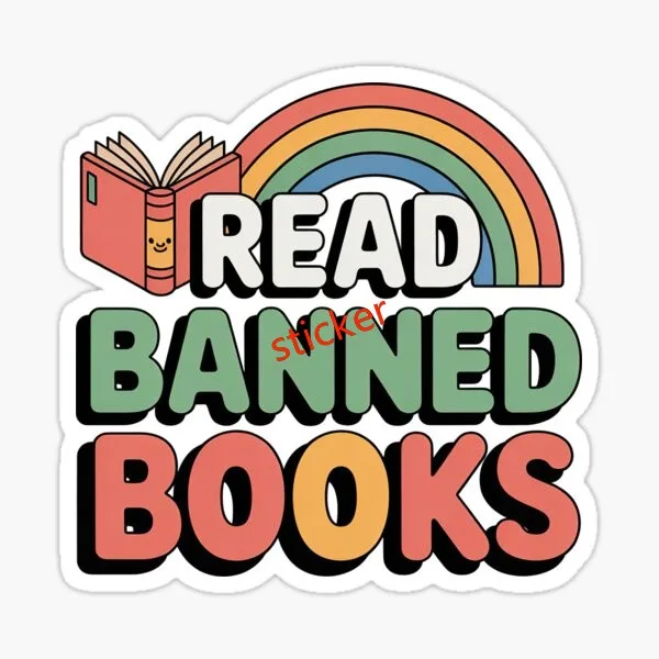 

Let's Read Banned Books High-quality Decorations Decal Accessories For Bumper Laptop Motorcycle Helmet Pickup Windsh