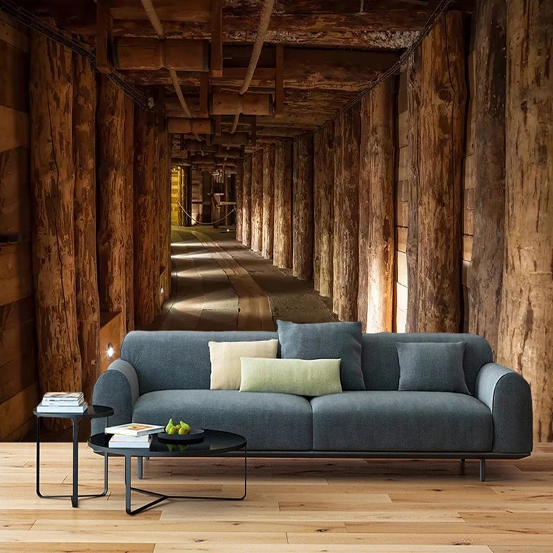 Custom Photo Mural 3D Wood Tree Extended Space Art Embossed WallPaper Living room sofa TV background wall bedroom restaurant 8d