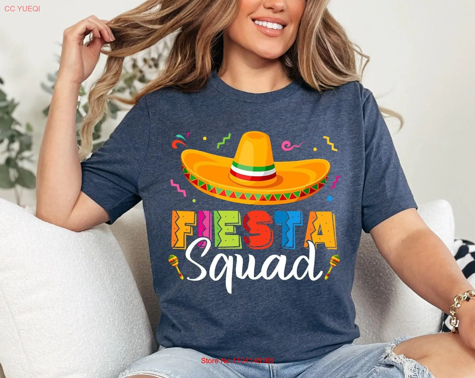 Fiesta Squad camiseta fiesta mexicana comida Cinco De Mayo Tequila SweaT mangas largas o cortas