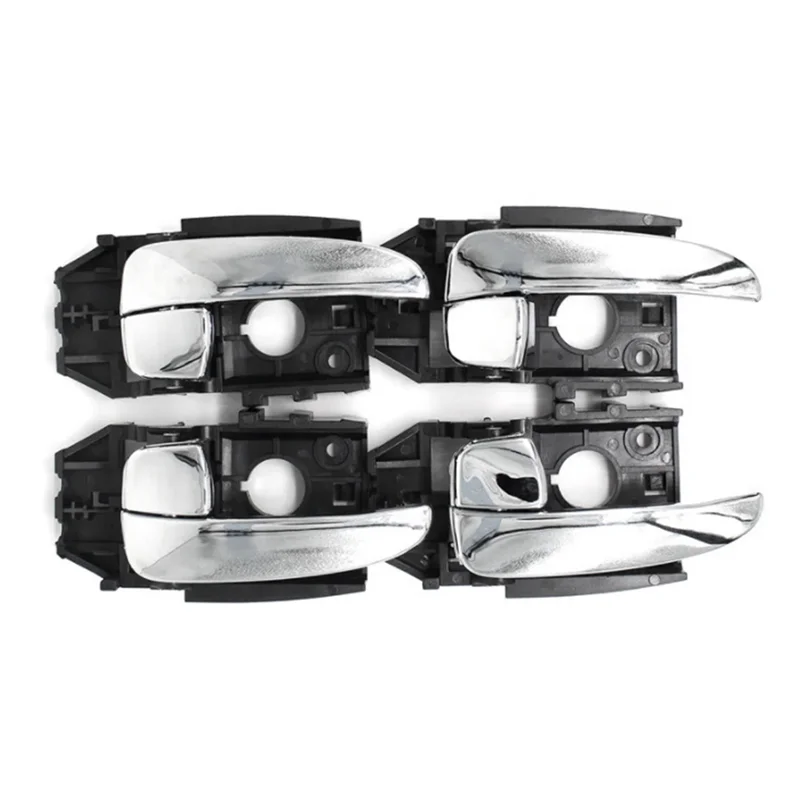 

AASS-4Pcs/Set Left+Right Interior Door Handle Assembly 836102D000CA 826202D000CA For Hyundai Elantra 2001-2006 83610-2D000