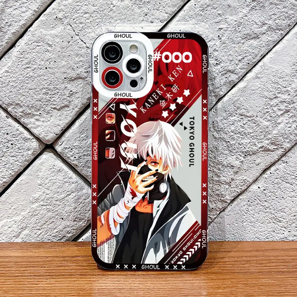 Anime Tokyo Ghoul Phone Case for Oppo A98 A96 A79 A78 A74 A60 A58 A57 A54 A53 A38 A17 A16 4G 5G Border Print Transparent Cover