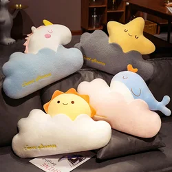 Super Soft Cloud Plush Pillow Stuffed Cloud Star Unicorn Whale Sun Shaped Cushion Room Decor Pillow Gift