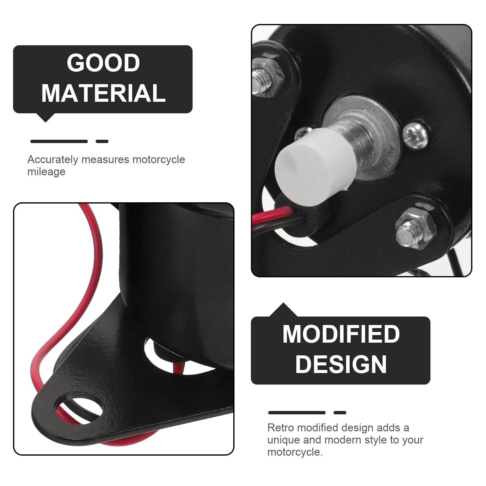 

Dual Odometer Retro Motorcycle Speedometer Electroplated Shell Mileage Gauge For Motorbike Modified Meter Motorcycle Part