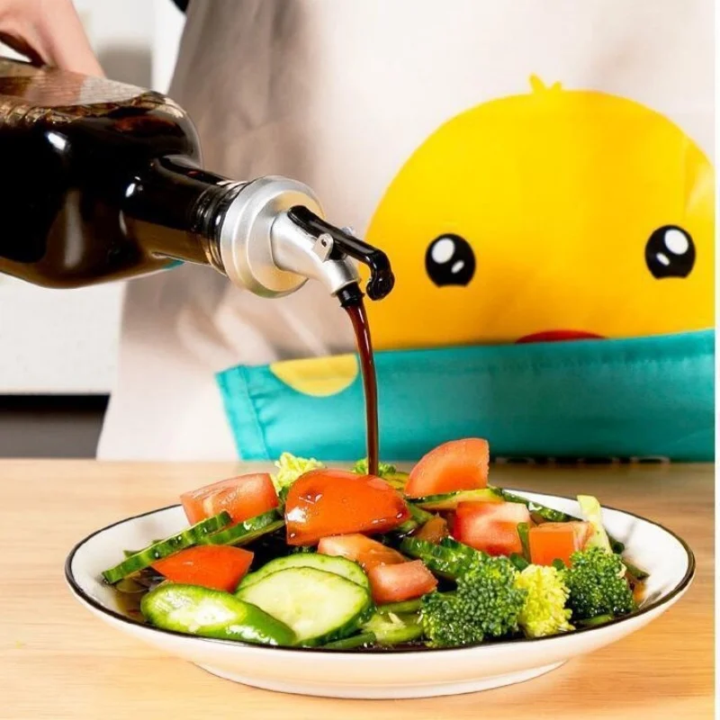 Leakproof Oil Bottle Stopper Olive Oil Dispenser Nozzle Wine Pourer Lock Plug Seal Kitchen Bar Tools
