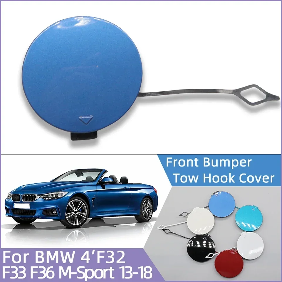 

Front Bumper Towing Hook Eye Cover Shell Cap For Bmw 4 Series M-Sport F32 F33 F36 2013 2014 2015 2016 2017 2018#51118061005