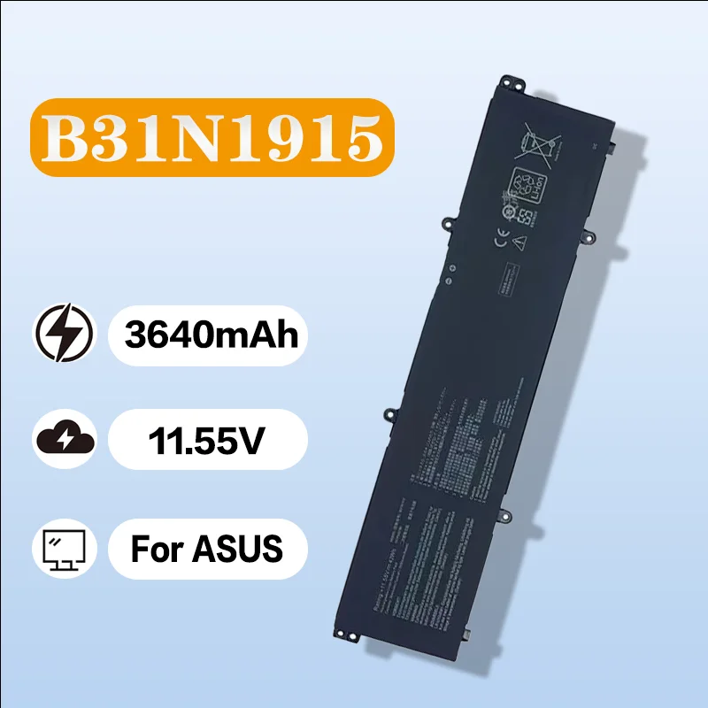 

Аккумулятор для ноутбука B31N1915 для ASUS Dawn Pro 15 (PX555C/PX455C/P1550C) 11,55 В 3640 мАч Сменный аккумулятор для ноутбука