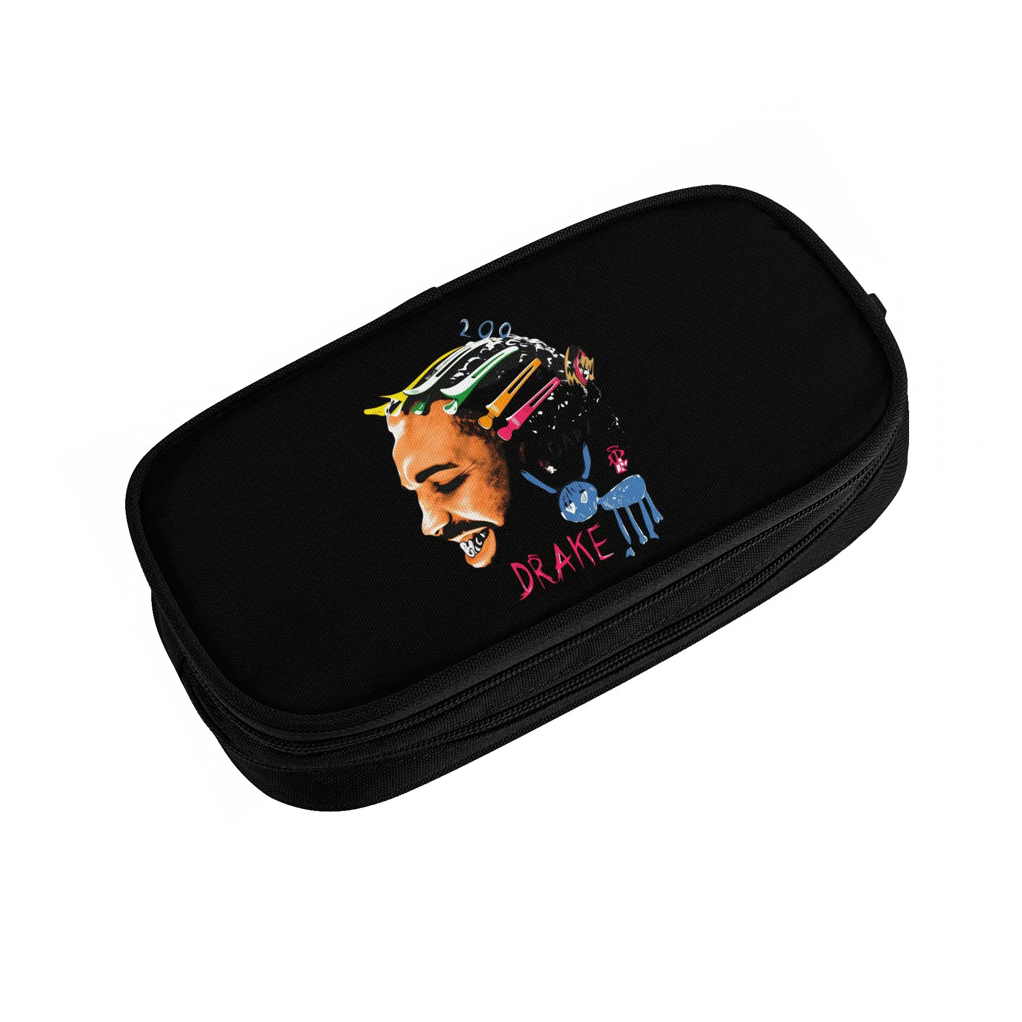 Drake  Cute Pencil Case Boys Girls Large Capacity Rapper Singe  Pencil Box Students Stationery