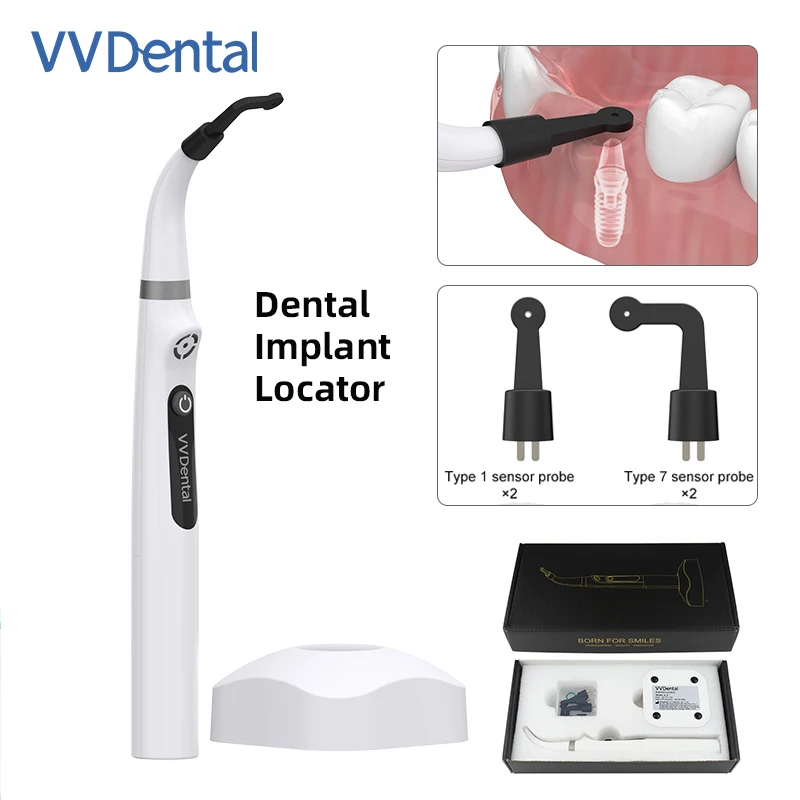 VVDental Implant Locator with 3 Modes Cross-Scanning Spot Screwdriver 360° Smart Rotatable Sensor Localization Detector Tools