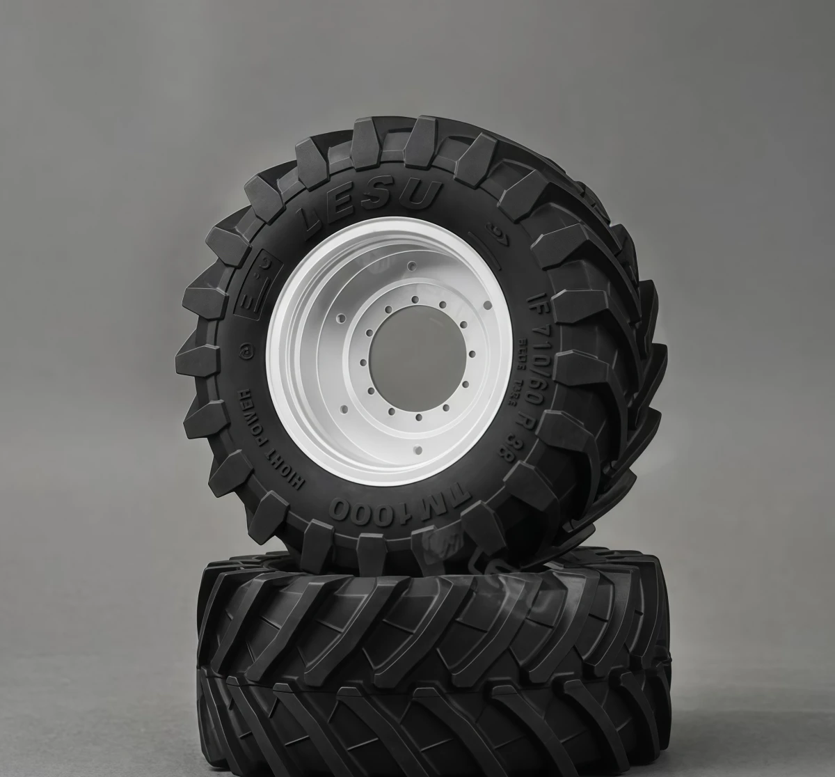 LESU 1/14 Aoue-1050 Hydraulic Return-to-Center Steering Valve Tractor Tire Wheel Hub Full Set RC Hydraulic Upgrade Parts