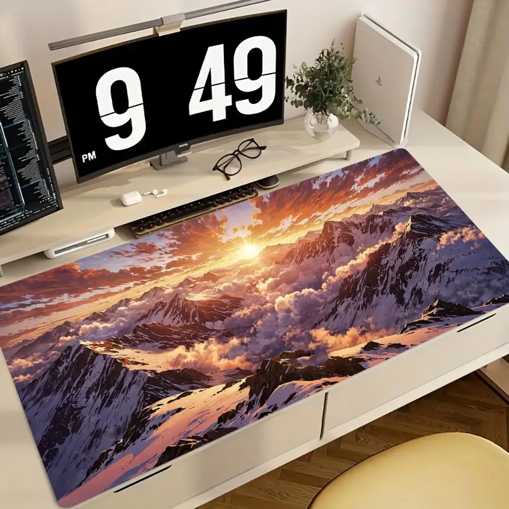

Alpine Sunset Mouse Pad Multi-Size non-slip Gaming mouse pad Gamer E-Sports Mouse Mat Game Mechanical Keyboard XXL Desk Mat