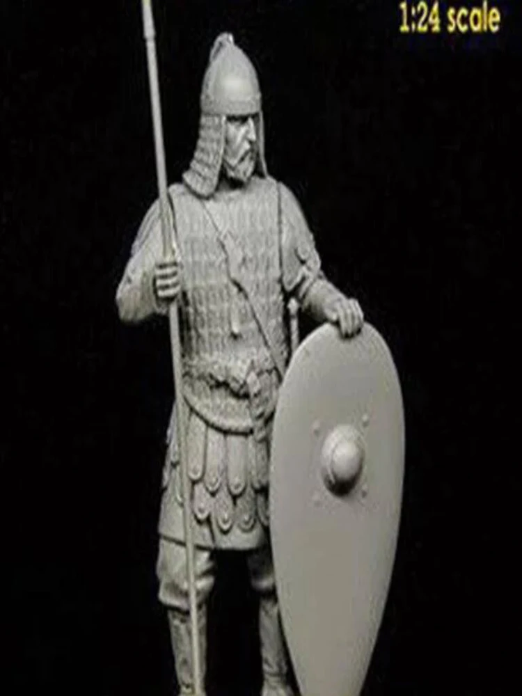 Unassambled 1/24 75mm ancient WARRIOR stand with BASE  Resin figure miniature model kits Unpainted
