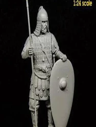 Unassambled 1/24 75mm ancient WARRIOR stand with BASE Resin figure miniature model kits Unpainted