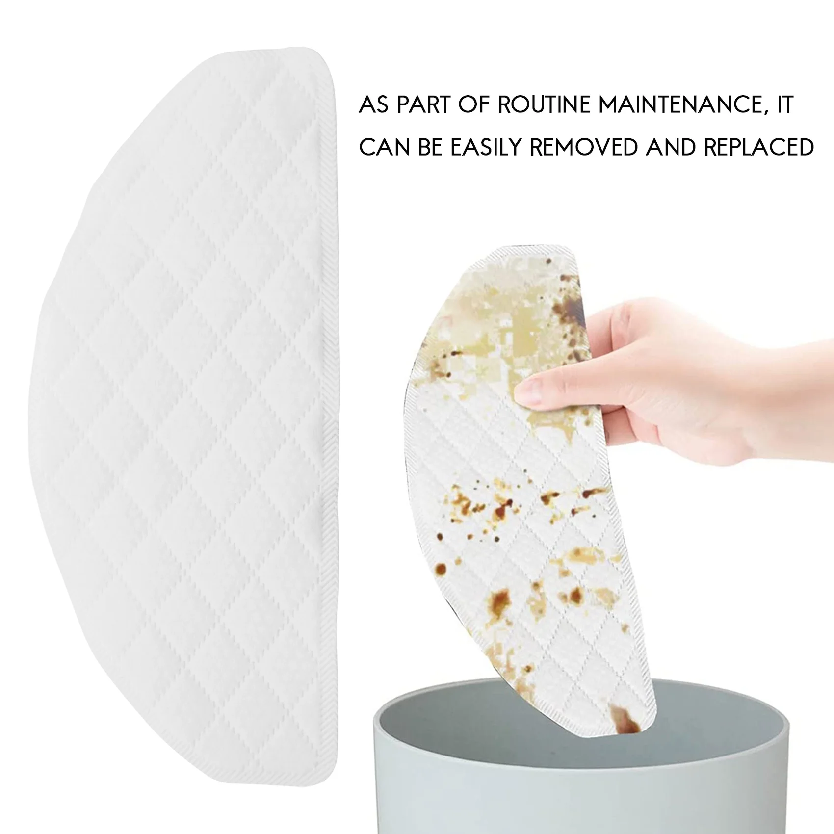 40 قطعة من الخرق القابل للتصرف لـ Ecovacs Deebot Ozmo T8 مكنسة كهربائية ممسحة ملابس قطع غيار وسادات التنظيف