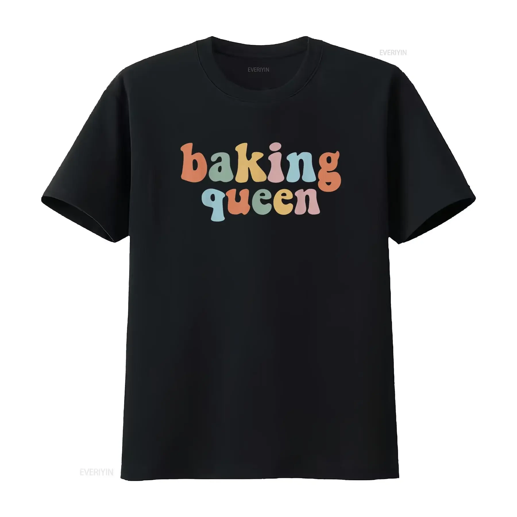 Baking Queen Funny Apparel For Bakers T Shirt vintage Washed Unisex Comfortable Casual graphic Soft Slightly Stylish streetwear