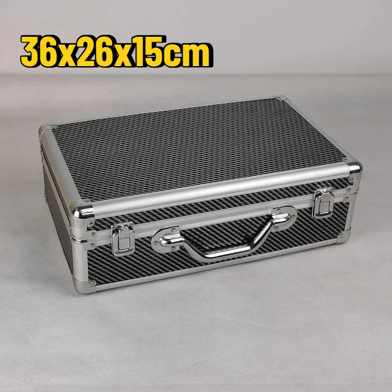 Aluminum Case Tool Box Portable Instrument Tool storage box Waterproof Hard Case Suitcase Tools Organizer Carrier Toolbox