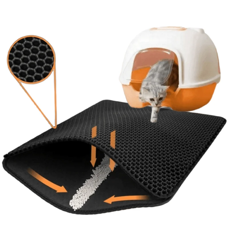 Waterproof Pet Cat Litter Mat Double Layer Pet Litter Box Ma