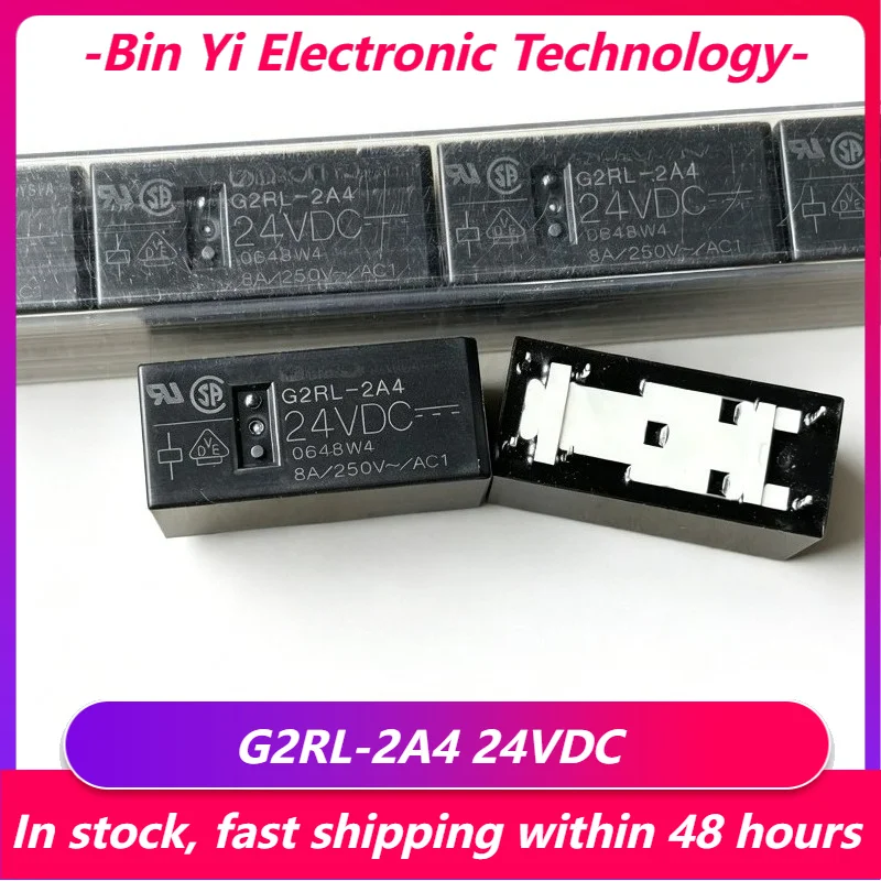 New 1pcs/lot G2RL-2A4 24VDC Thin PCB power relay