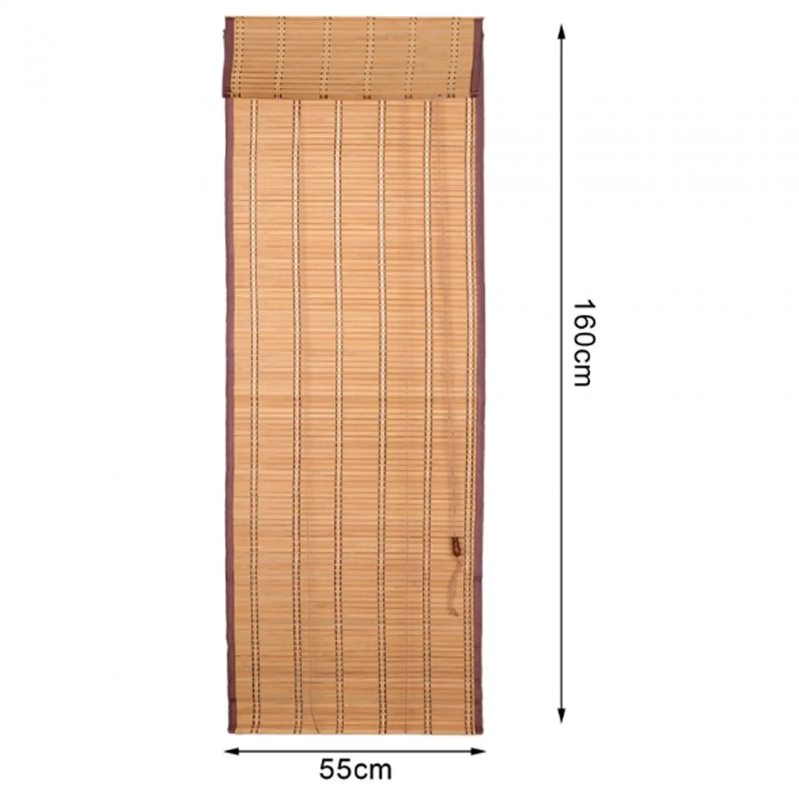 Bamboo Window Shades Sun Protection Light Filtering 22\'\' W x 59\'\' H Roller