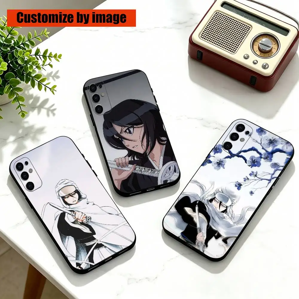 BLEACH Rukia Kuchiki Anime  Phone Case For Samsung S25,S24,S21,S22,S23,S30,Ultra,S20,Plus,Fe,Lite,Note,10,Black Cover