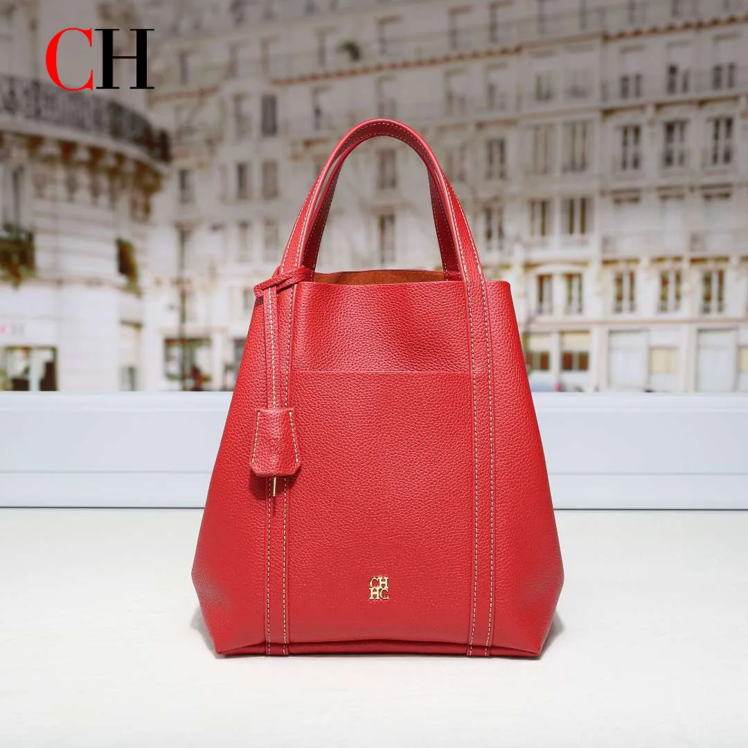 CH Women Tote Bag Large Capacity Shoulder Bag Fashion Handbag Vintage Top Handle Purse Casual Work Bag For Women image 3
