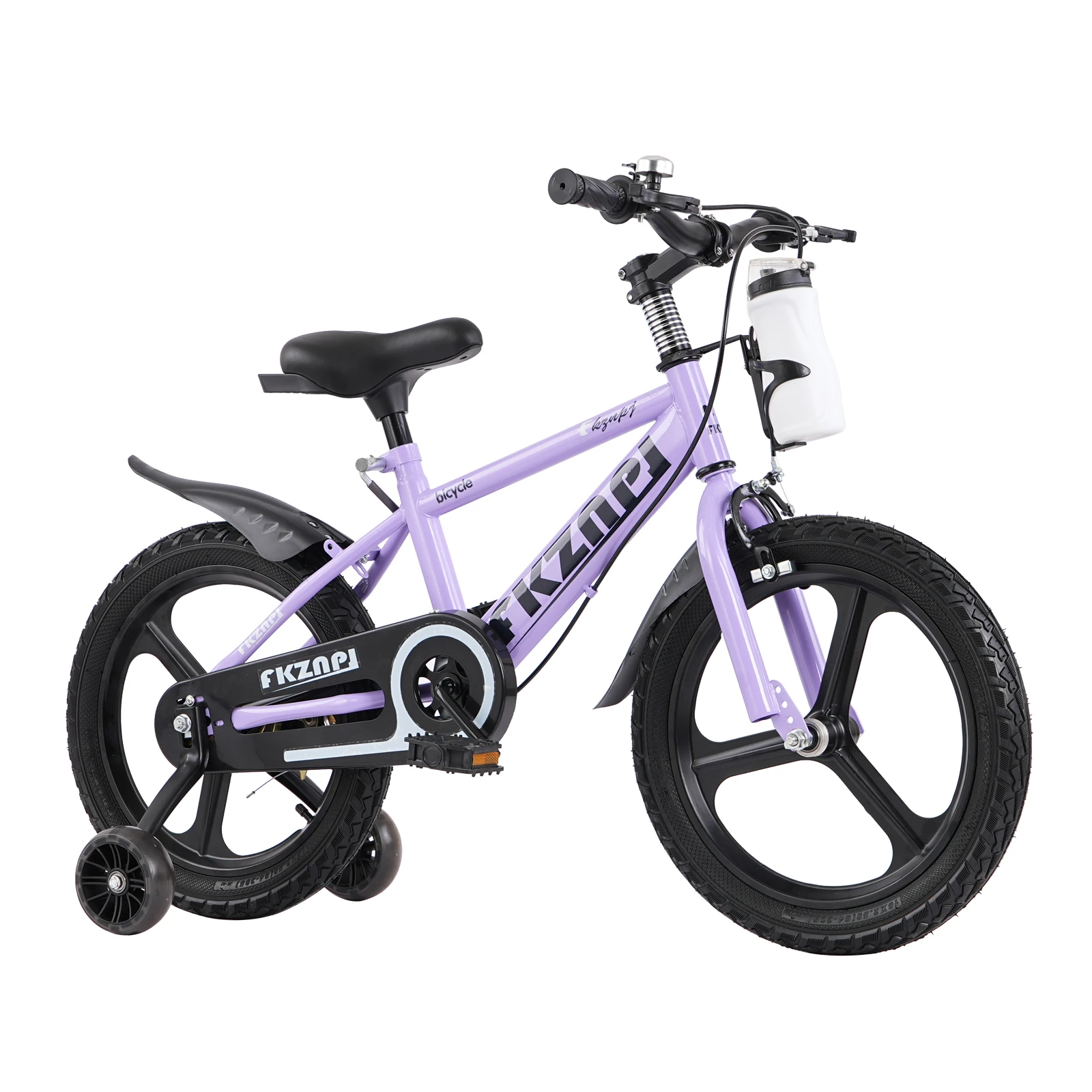 

Kids Bike with Training Wheels Adjustable Seat Lightweight Frame Boys Girls Ages 3-5 Youth Bicycle Outdoor Riding Birthday Gift