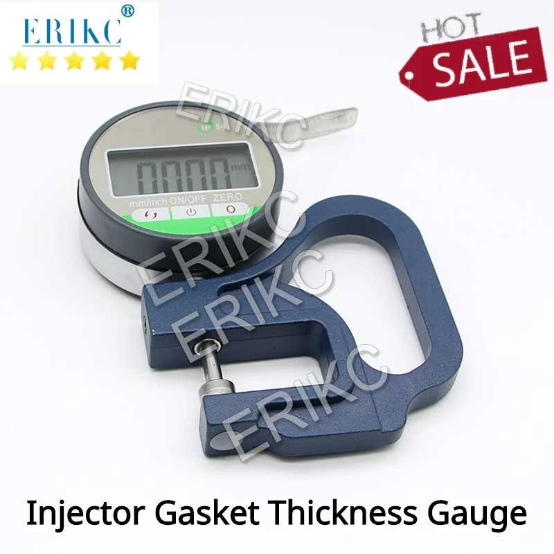 

ERIKC E1024080 0.01mm Thickness Meter 0.001mm Digital Injector Shims Gasket Washer Thickness Micrometer Gauge Micrometro