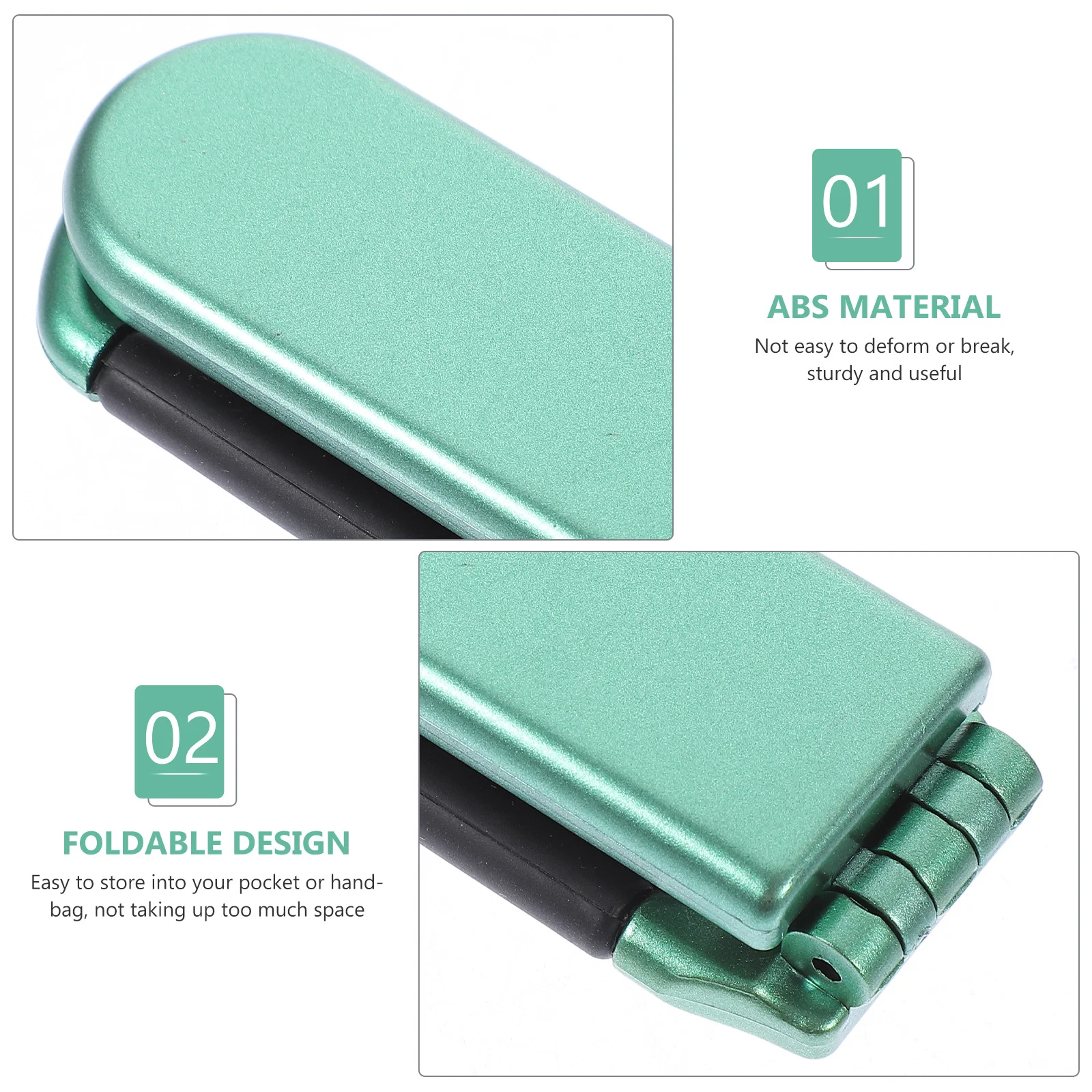 

4Pcs Folding Comb Mirror Travel Portable Foldable Hair Brush Compact Pocket Hairdresser Comb for Men Women Folding Hair Brush