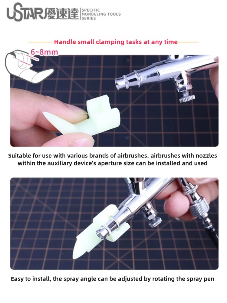 Ustar UA90921 Airbrush Dot Splatter Cap Star Texture Weathering Mud Auxiliary Tool for Gundam Military Scale Hobby Spraying